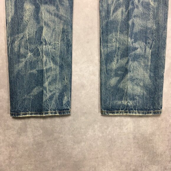 Bullhead Mens Blue Jeans size 32x30 Gravels Slim Fit Destroyed Distressed Denim - Picture 12 of 12